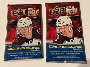 lot 219 image: 2020-21 Upper Deck Extended Series w Young Guns 2 Pack Lot - #2