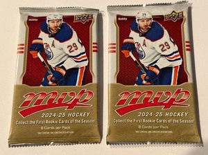 lot 220 image: 2024-25 Upper Deck MVP Hobby 2 Pack Lot - #1