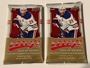 lot 221 image: 2024-25 Upper Deck MVP Hobby 2 Pack Lot - #2