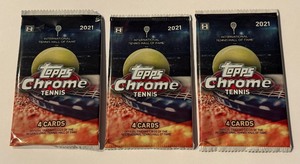lot 224 image: 2021 Topps Chrome Tennis 3 Pack Lot - #2