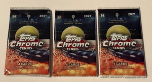 lot 225 image: 2021 Topps Chrome Tennis 3 Pack Lot - #3