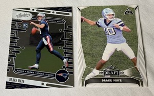 lot 83A image: Drake Maye 2 Card Rookie Football Lot