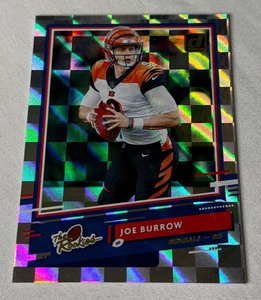 lot 85A image: Joe Burrow RC 2020 Donruss the Rookies #TR-JB Football Card