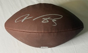 lot 94A image: Vernon Davis Signed Wilson NFL Football With Beckett Witnessed COA