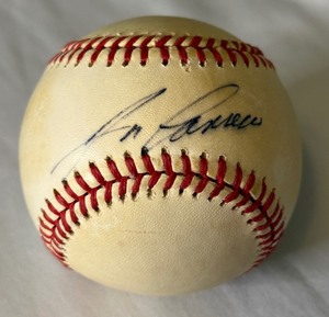 lot 12B image: Jose Canseco Signed Baseball Rawlings OALB Brown Ball With JSA COA