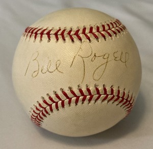 lot 20B image: Billy Rogell Signed Baseball Rawlings OALB Brown Ball with JSA COA