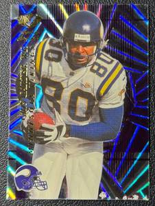 lot 104A image: 2000 Cris Carter Collectors Edge Masters Legends 16965000 Minnesota Vikings Football Card No. ML15