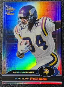lot 105A image: 2000 Randy Moss Pacific Prism Randy Moss Minnesota Vikings Football Card No. 51
