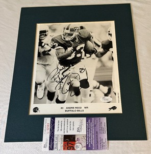 lot 116A image: Andre Rison Signed Photo With JSA COA - Buffalo Bills Football