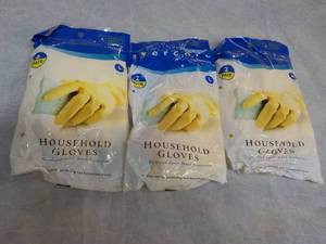 lot 9 image: 6 pair Household Gloves...