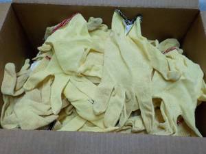 lot 128 image: 35 or more pair Cotton Work Gloves ...