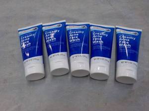lot 159 image: 5 Acne 6 oz Tubes Face Wash...