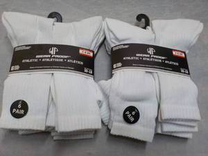 lot 160 image: 12 pair White Wear Proof Athletic S...