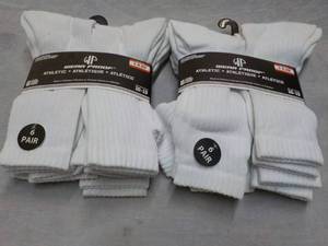 lot 164 image: 12 pair White Wear Proof Athletic S...