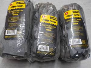 lot 167 image: 36 pair size large Firm Grip Polyur...