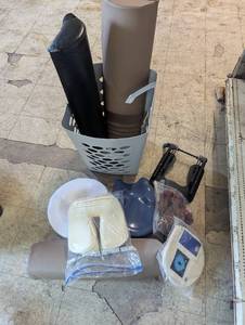 lot 72 image: Massage table accessories,, would go with the table on lot 102