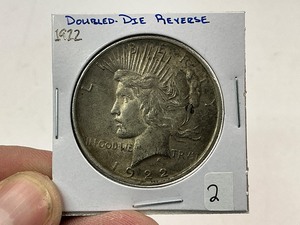 lot 2 image: 1922 DDO Peace Silver Dollar