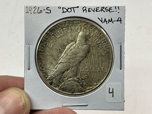 lot 4 image: 1926-S DOT Reverse Peace Silver Dollar