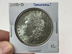 lot 10 image: 1885-O Morgan Silver Dollar