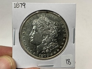 lot 18 image: 1879 Morgan Silver Dollar