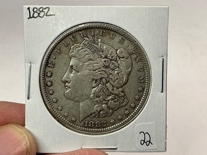 lot 22 image: 1882 Morgan Silver Dollar