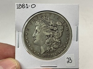 lot 23 image: 1881-O Morgan Silver Dollar