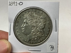 lot 34 image: 1891-O Morgan Silver Dollar
