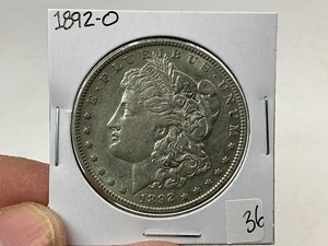 lot 36 image: 1892-O Morgan Silver Dollar