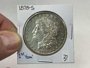 lot 37 image: 1878-S Morgan Silver Dollar