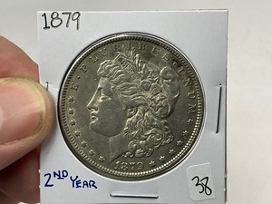 lot 38 image: 1879 Morgan Silver Dollar