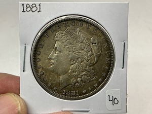 lot 40 image: 1881 Morgan Silver Dollar