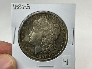 lot 41 image: 1881-S Morgan Silver Dollar