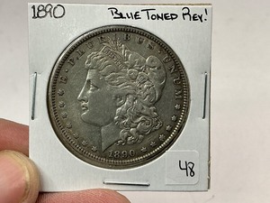 lot 48 image: 1890-O Morgan Silver Dollar