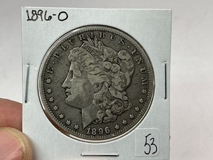 lot 53 image: 1896-O Morgan Silver Dollar