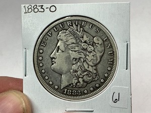 lot 61 image: 1883-O Morgan Silver Dollar