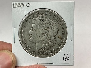 lot 66 image: 1888-O Morgan Silver Dollar