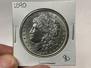 lot 80 image: 1890 Morgan Silver Dollar