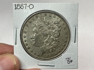 lot 86 image: 1887-O Morgan Silver Dollar