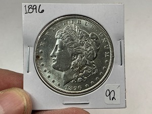 lot 92 image: 1896 Morgan Silver Dollar