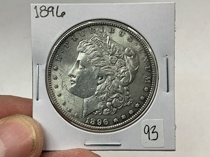 lot 93 image: 1896 Morgan Silver Dollar