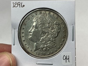 lot 94 image: 1896 Morgan Silver Dollar