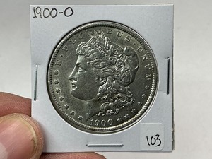 lot 103 image: 1900-O Morgan Silver Dollar