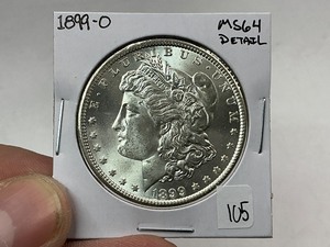 lot 105 image: 1899-O Morgan Silver Dollar