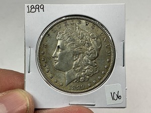 lot 106 image: 1899 Morgan Silver Dollar