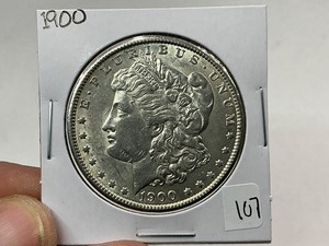lot 107 image: 1900 Morgan Silver Dollar