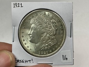 lot 116 image: 1921 Morgan Silver Dollar