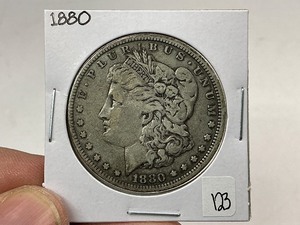 lot 123 image: 1880 Morgan Silver Dollar