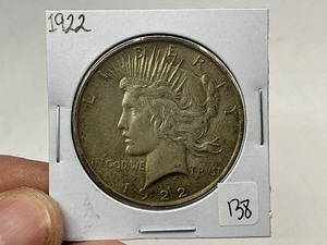 lot 138 image: 1922 Peace Silver Dollar