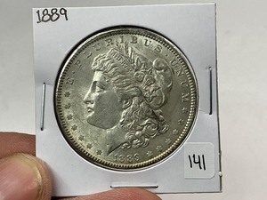 lot 141 image: 1889 Morgan Silver Dollar