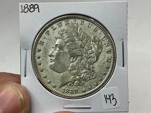 lot 143 image: 1889 Morgan Silver Dollar